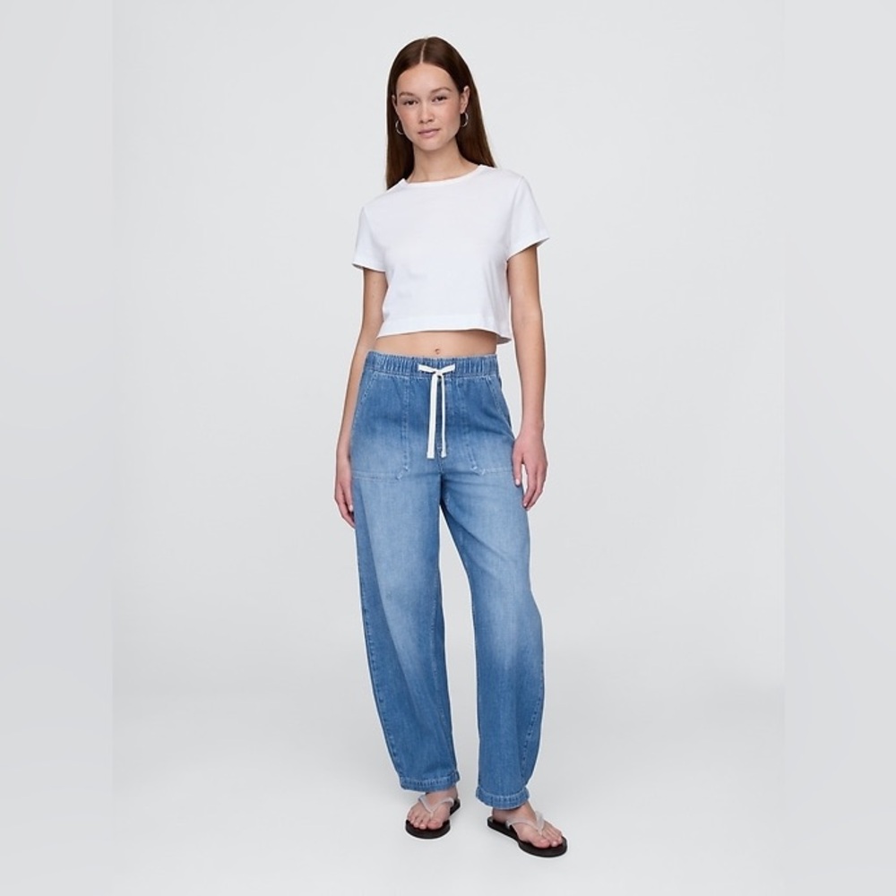 Women’s Gap High Rise Easy Barrel Jeans Size Large